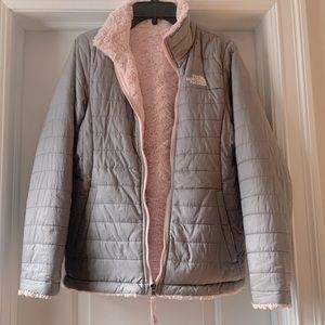 Girls North Face Reversible Winter Jacket - Size XL